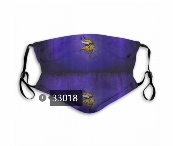 New 2021 NFL Minnesota Vikings #87 Dust mask with filter